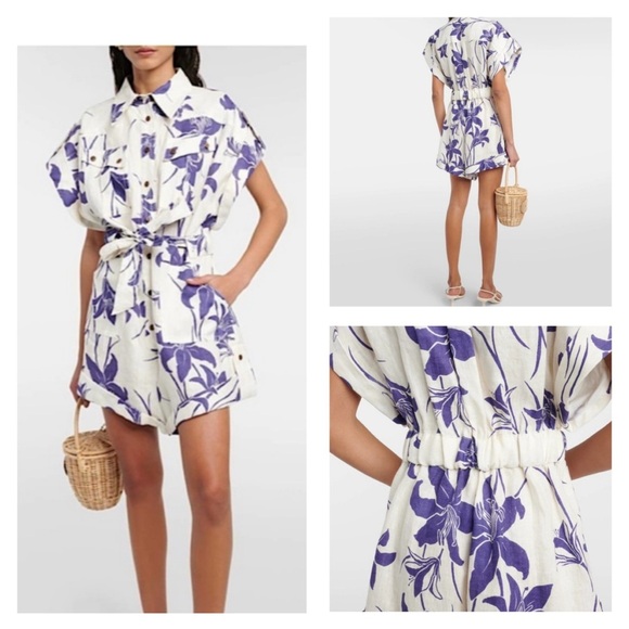 Zimmermann Acadian Linen Romper Playsuit - Picture 1 of 10